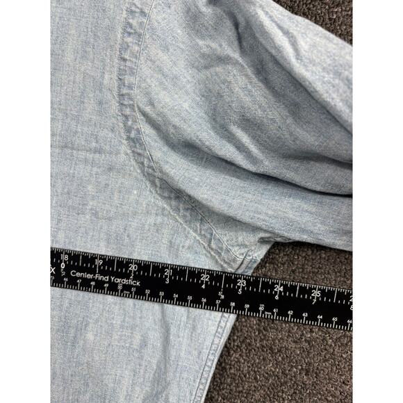 Ralph Lauren Button-Up Shirt Men's Size L Slate Gray Long Sleeves Cotton Classic - Picture 6 of 6